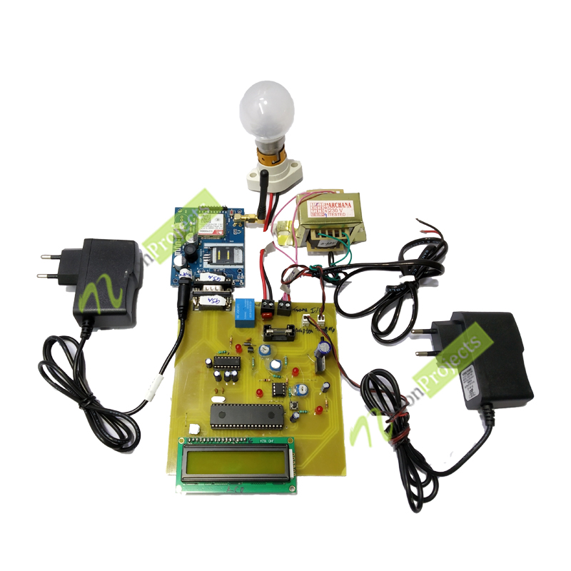 Over voltage and Under voltage Load Protection with GSM Alert Project